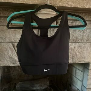 Nike swoosh Bra dri-fit NWT black sports bra Large